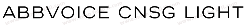 ABBvoice CNSG Light字体转换